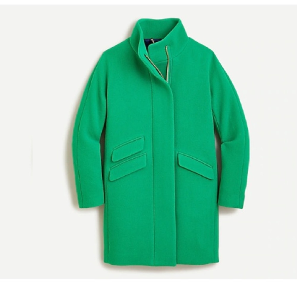 J. Crew Cocoon Coat 14 NWT. Emerald Green